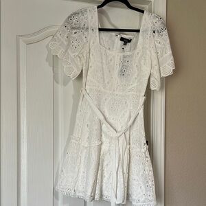 NWT Lulus White Eyelet Lace Dress
